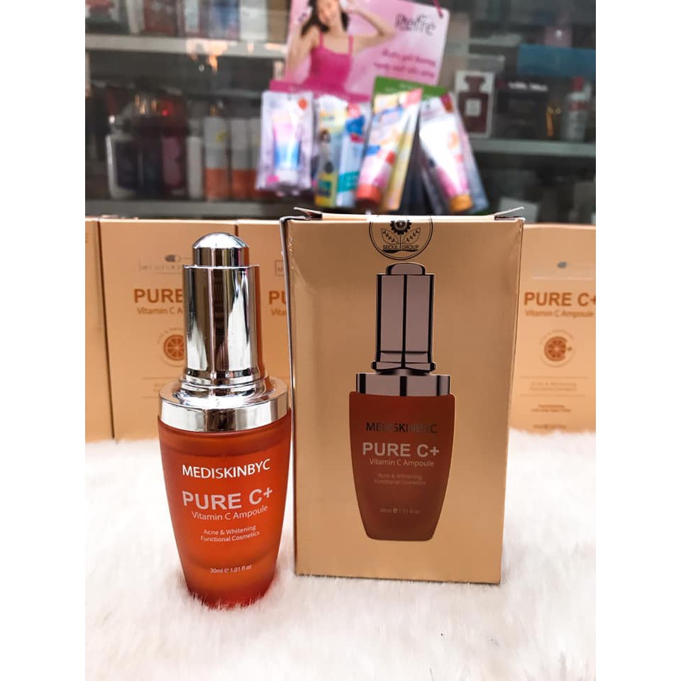 Tinh chất dưỡng trắng da Mediskinbyc Pure C+ Vitamin C Ampoule