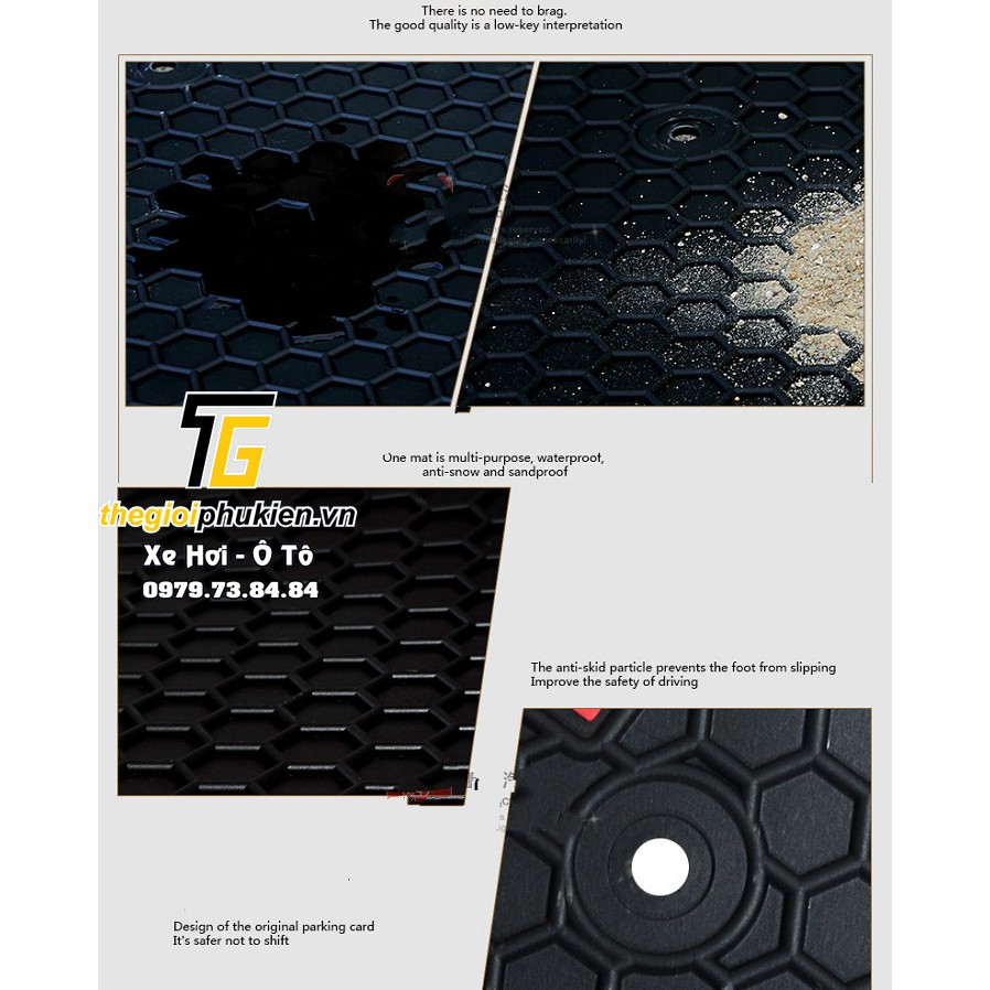 Lót sàn cao su đúc 3D dành cho xe Mitsubishi Pajero Sport 2012-2017