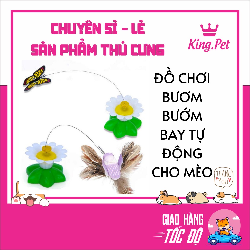 ĐỒ CHƠI BƯƠM BƯỚM BAY TỰ ĐỘNG CHO MÈO