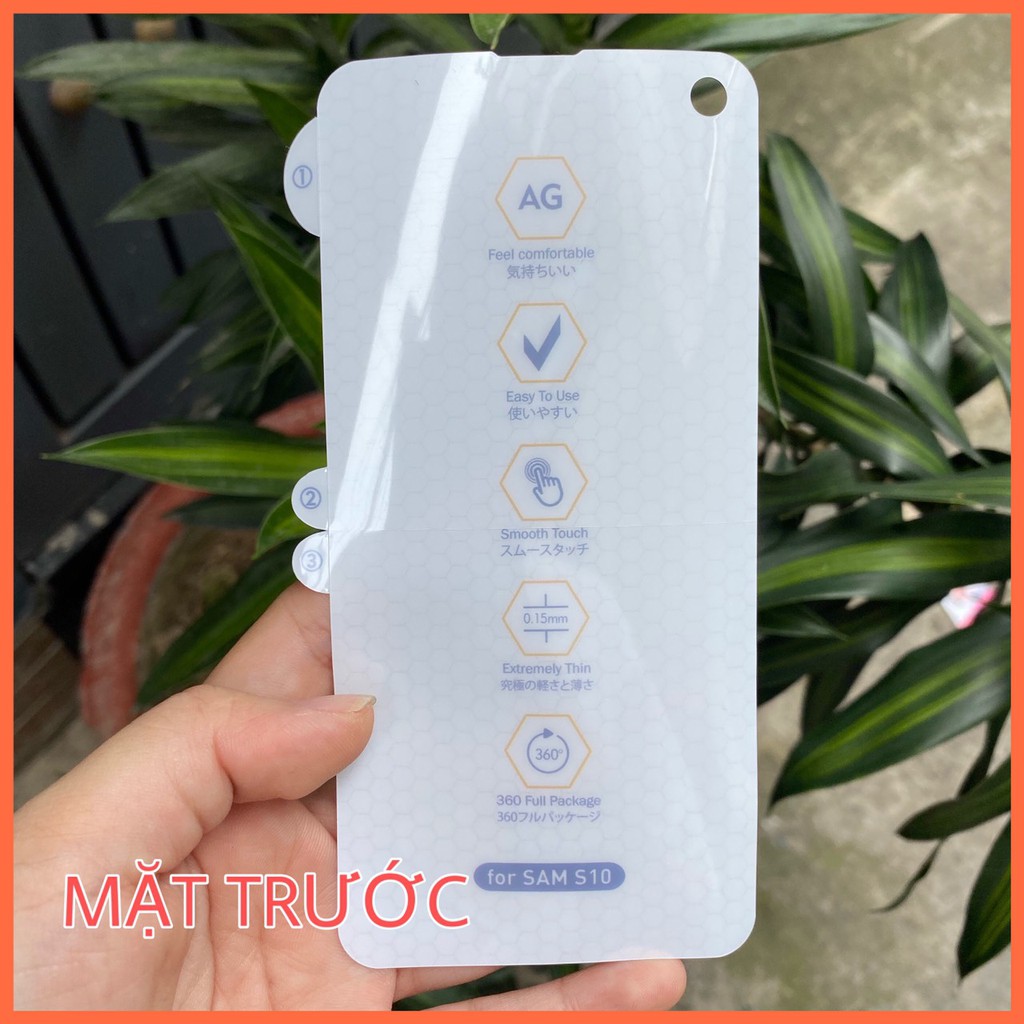DÁN PPF NHÁM CHỐNG VÂN TAY DÀNH CHO SAMSUNG S8 S9 S8+ S9+ S10 S10+ NOTE8 NOTE9 NOTE10 NOTE10+
