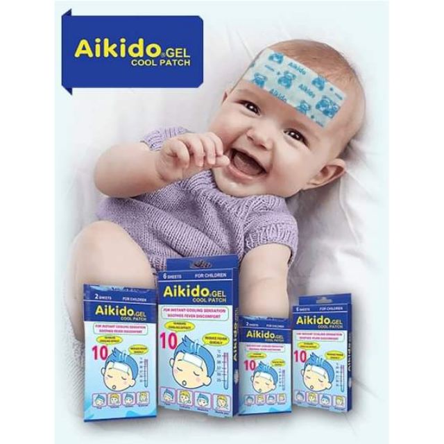 Miếng Dán Hạ Sốt Aikido Gel Cool Patch 6 Miếng