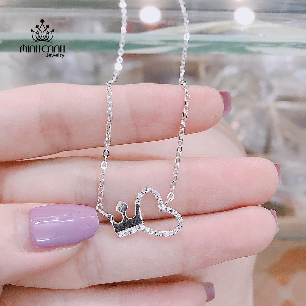 Dây Chuyền Vương Miện Trái Tim Bạc Ta - Minh Canh Jewelry