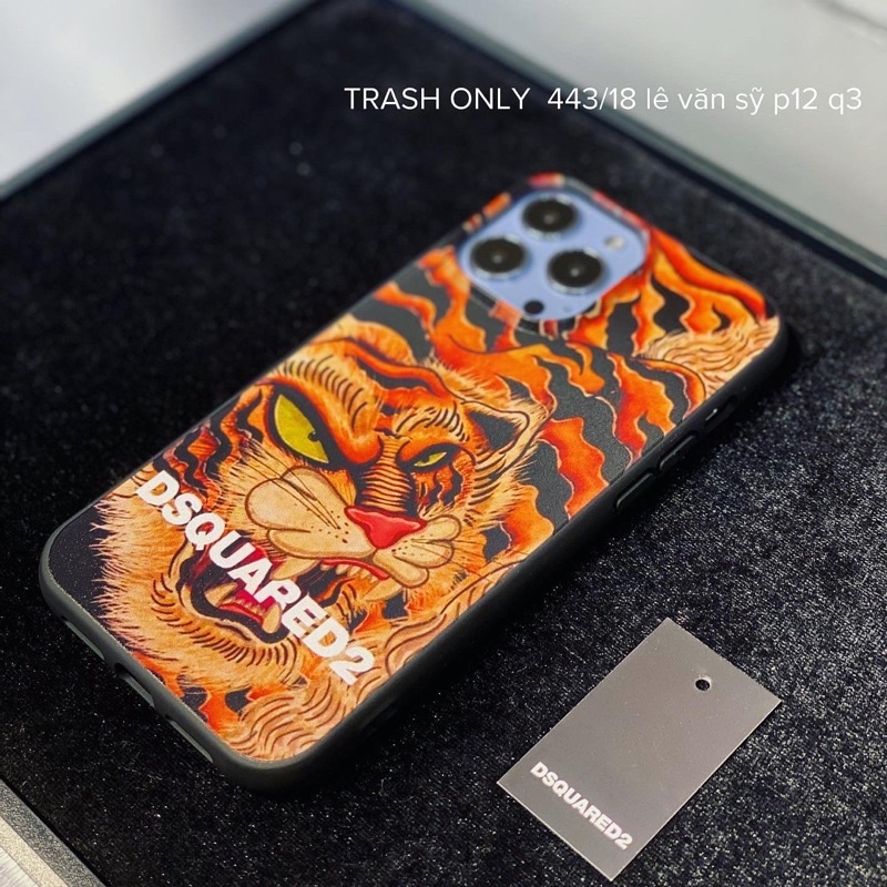 Ốp lưng iphone DSQUARED TIGER cho các dòng máy  12, 12Pro , 12ProMax,  13, 13PRO, 13PROMAX