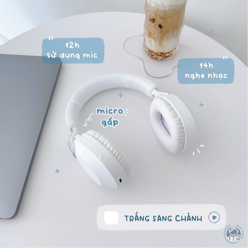 [Thế hệ mới 2023] Headphone Tai Nghe Bluetooth Chụp Tai Có Micro Hàng Chính Hãng Bảo Hành 6 Tháng