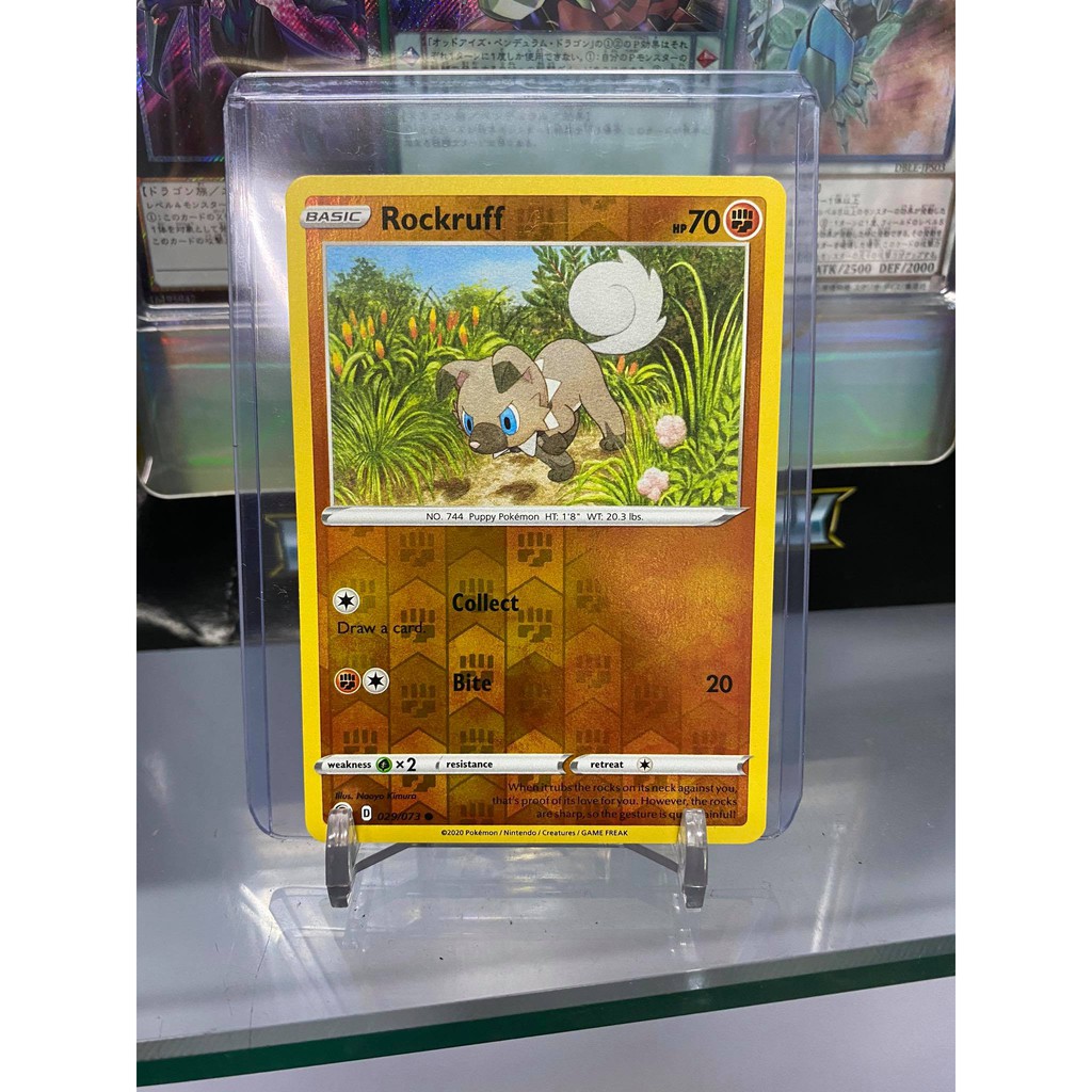 [ Dưa Hấu Yugioh ] Lá bài thẻ bài Pokemon Rockruff