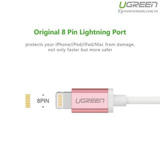 Cáp sạc lightning dài 2M cho iPhone 5, 5S, iPhone 6, iPhone 6 Plus, iPad 4 iPad Mini Ugreen 10467