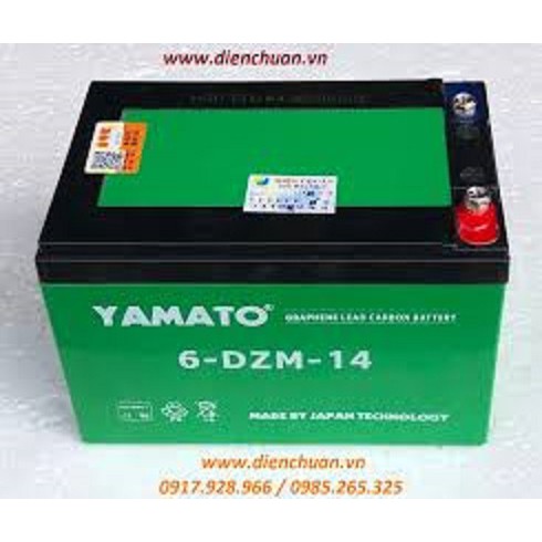  Ắc quy xe đạp điện 12V 14Ah Yamato 6-dzf-14