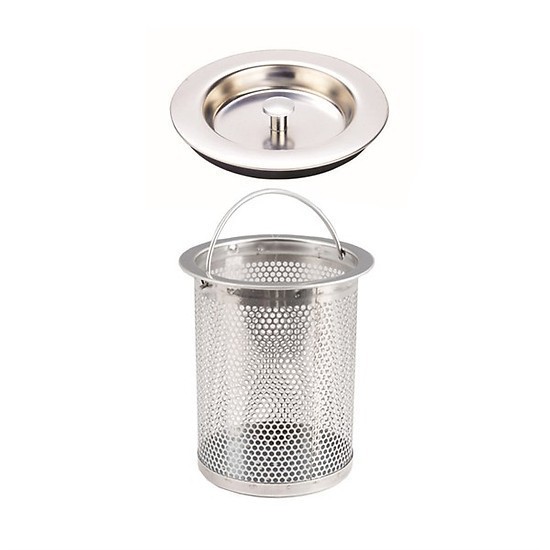 Bộ lọc rác inox + nắp chặn nước bồn rửa bát