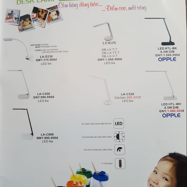 ĐÈN BÀN HỌC KING LED