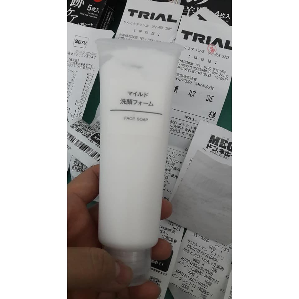 Sữa rửa mặt Muji 120g Face Soap