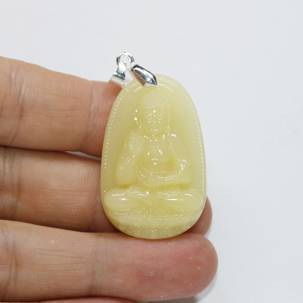 Mặt dây chuyền phật Đại Nhật Như Lai size nhỏ 3.7cm x 2.4cm - Bản mệnh người tuổi Thân, tuổi Mùi