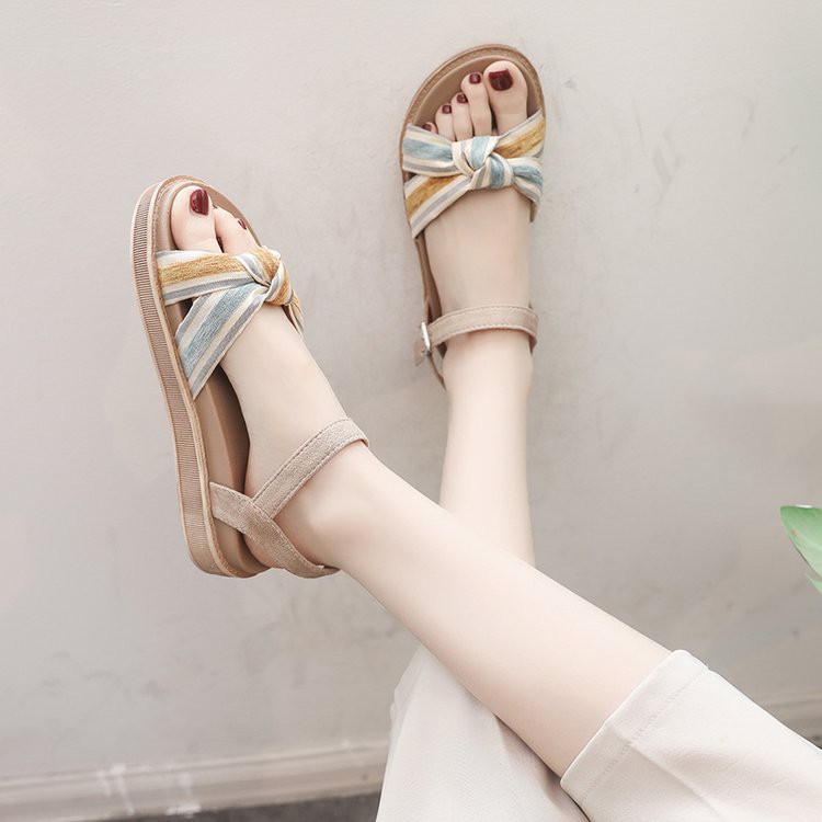 [Quảng Châu] Giày Sandal Nữ Đi Du Lịch, Đi Chơi v.v Màu Pastel Style Korea Mã AOIU1258