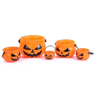 5 Giỏ đựng kẹo giỏ xin kẹo hình bí ngô Halloween