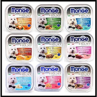 [LXPET] Pate MONGE FRESH cho chó hàng Ý 100g