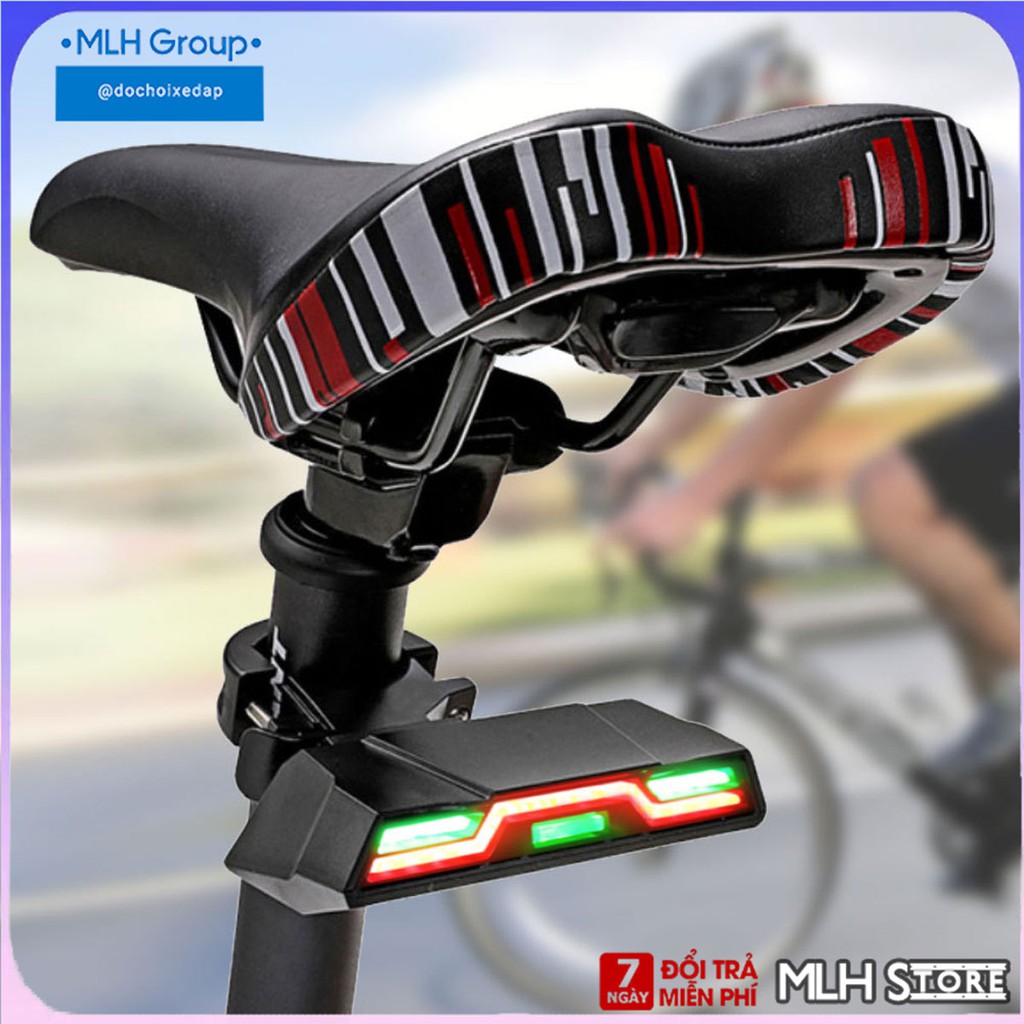 Đèn Led Đuôi Xe Đạp Chống Nước 6 Chế Độ Sáng Pin 2000 mAh Thời Gian Sáng Đến 40h Sạc Điện Usb MLH