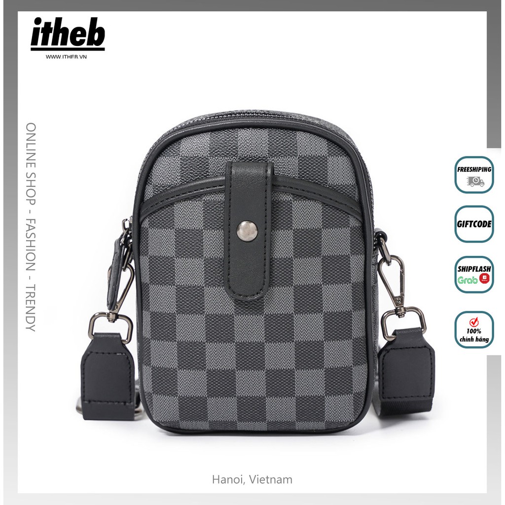 Túi mini thời trang họa tiết caro siêu đẹp, chất liệu da cao cấp