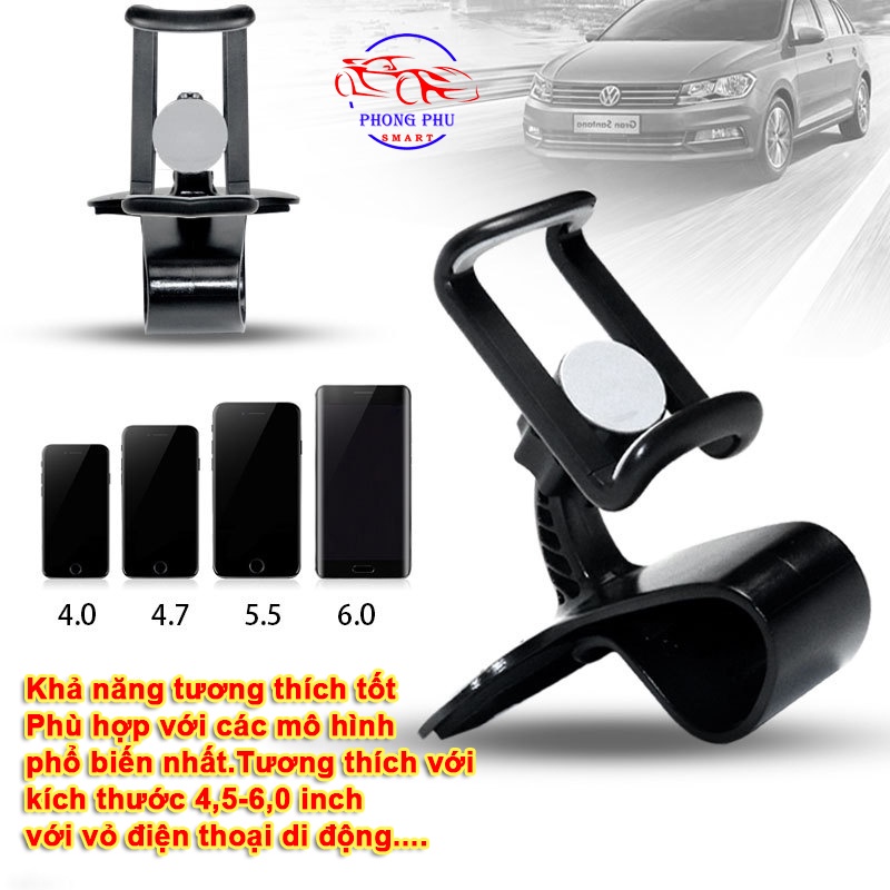Giá Đỡ Điện Thoại Ô Tô, Kẹp Điện Thoại Được Trên Taplo Xe Hơi Có Thể Xoay 360độ Thoải Mái Khi Nghe Gọi Cực Kỳ Tiện Lợi | BigBuy360 - bigbuy360.vn