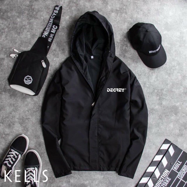 Áo khoác dù unisex form rộng DEGREY nam nữ ulzzang WIND | BigBuy360 - bigbuy360.vn