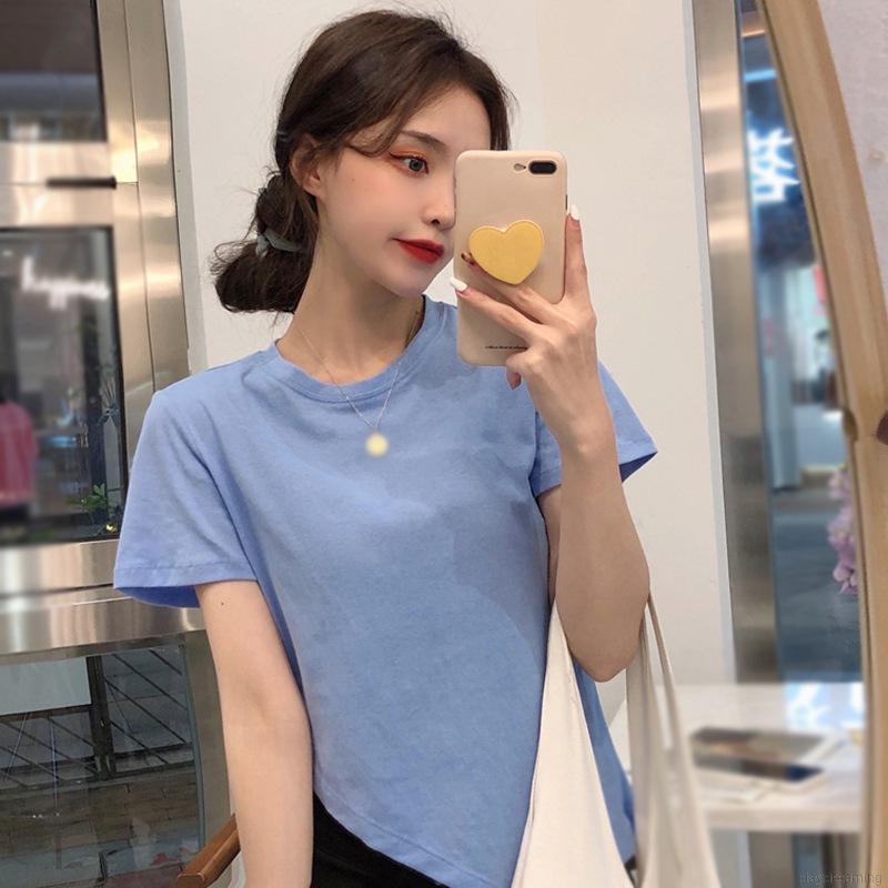 Áo croptop tay ngắn thiết kế xẻ quyến rũ cho nữ