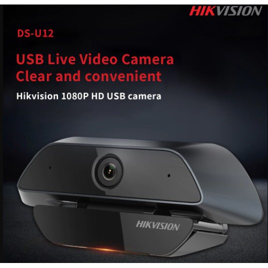 WEBCAM HIKVISION DS-U12 (1920 × 1080) - PHÙ HỢP CHO HỌC VÀ LÀM VIỆC ONLINE, LIVESTREAM - BẢO HÀNH 2 NĂM - ĐỦ CÁC DÒNG MÃ | BigBuy360 - bigbuy360.vn