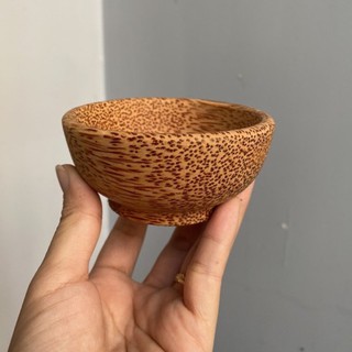 chén gỗ dừa thiên nhiên đường kính 9cm , dùng trộn mặt nạ thiên nhiên, ăn cơm, decor, trang trí bàn ăn, chén chấm