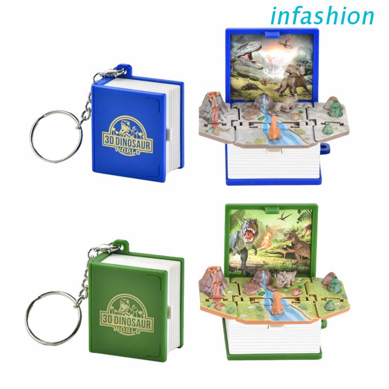 Móc Khóa Hình Khủng Long 3D Mini Dễ Thương
