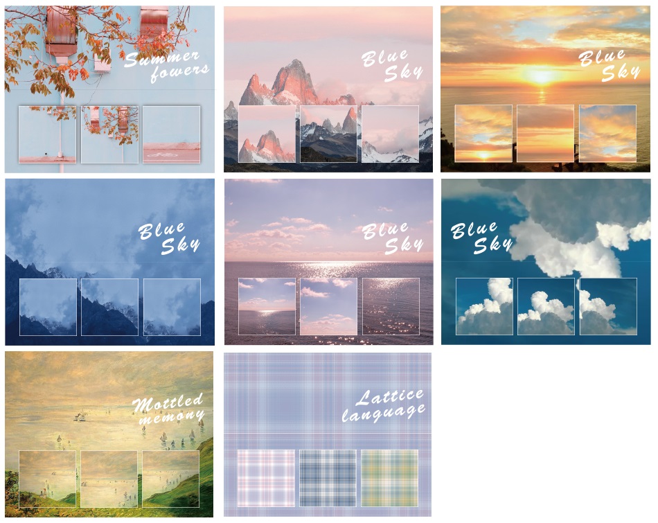 Sáng tạo cảnh quan Memo Pad Yunhaishanling Series Message N Times Sticker Nhãn dán trang trí tiện lợi Ghi chú