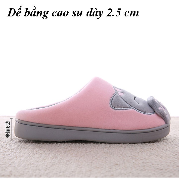 (SG HOUSE) DÉP LÔNG UNISEX ULZZANG ĐẾ CAO SU CAO CẤP MÈO THẦN TÀI DỄ THƯƠNG