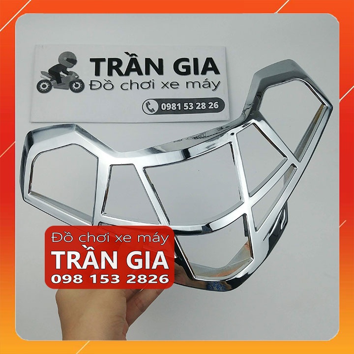 Ốp đèn sau xe VISION 2021-2022 viền đèn hậu chụp lái inox cacbon carbon - phụ kiện trang trí đồ kiểng