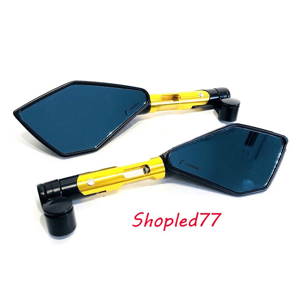 Gương 5 Cạnh L1 Đủ Màu Cho Mọi Loại Xe Máy Rizoma Nhôm CNC