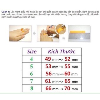 Nhẫn titan đính xoàn chéo