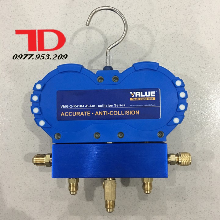 ĐỒNG HỒ GAS ĐÔI KHÔNG DÂY VALUE R410 - Bảo hành 12 tháng