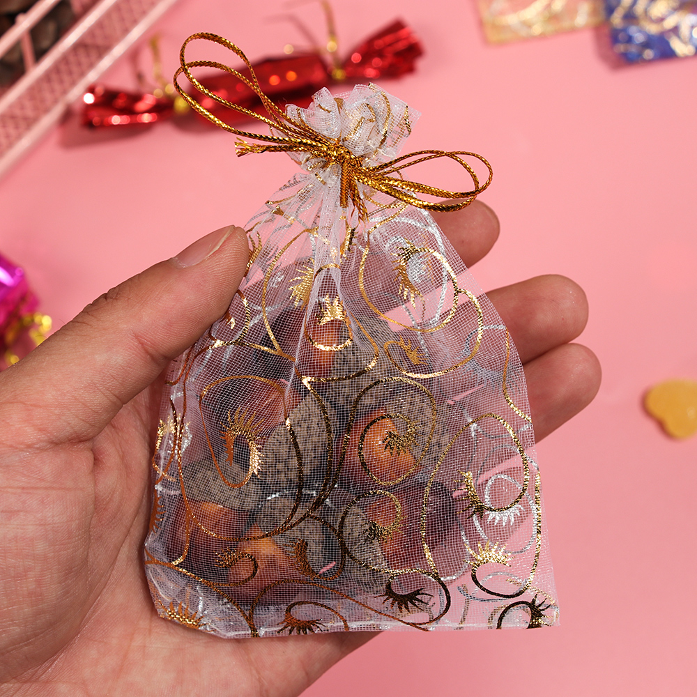 Set 50 Túi Dây Rút Đựng Bánh Quy Xinh Xắn