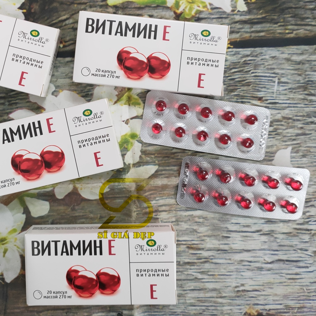 Viên vitamin e đỏ Nga - Chính Hãng