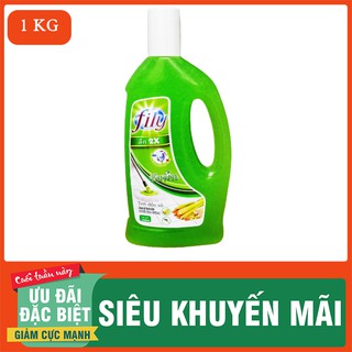 Nước Lau Sàn FILY 1 Lít Tinh Dầu Sả Thiên Nhiên (Xanh)