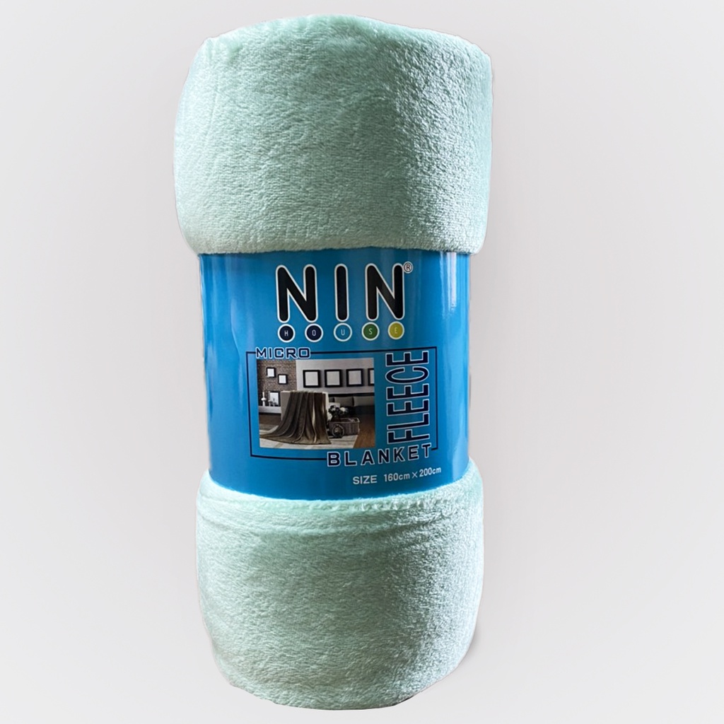 Mền tuyết NIN siêu mềm mịn 100% Microfiber - Mint (nhiều kích cỡ)