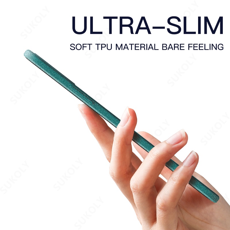 Ốp Điện Thoại Silicon TPU Mềm Siêu Mỏng Bề Mặt Nhám Cho iphone 11 12 Pro Max XS Max XR X 7 8 Plus