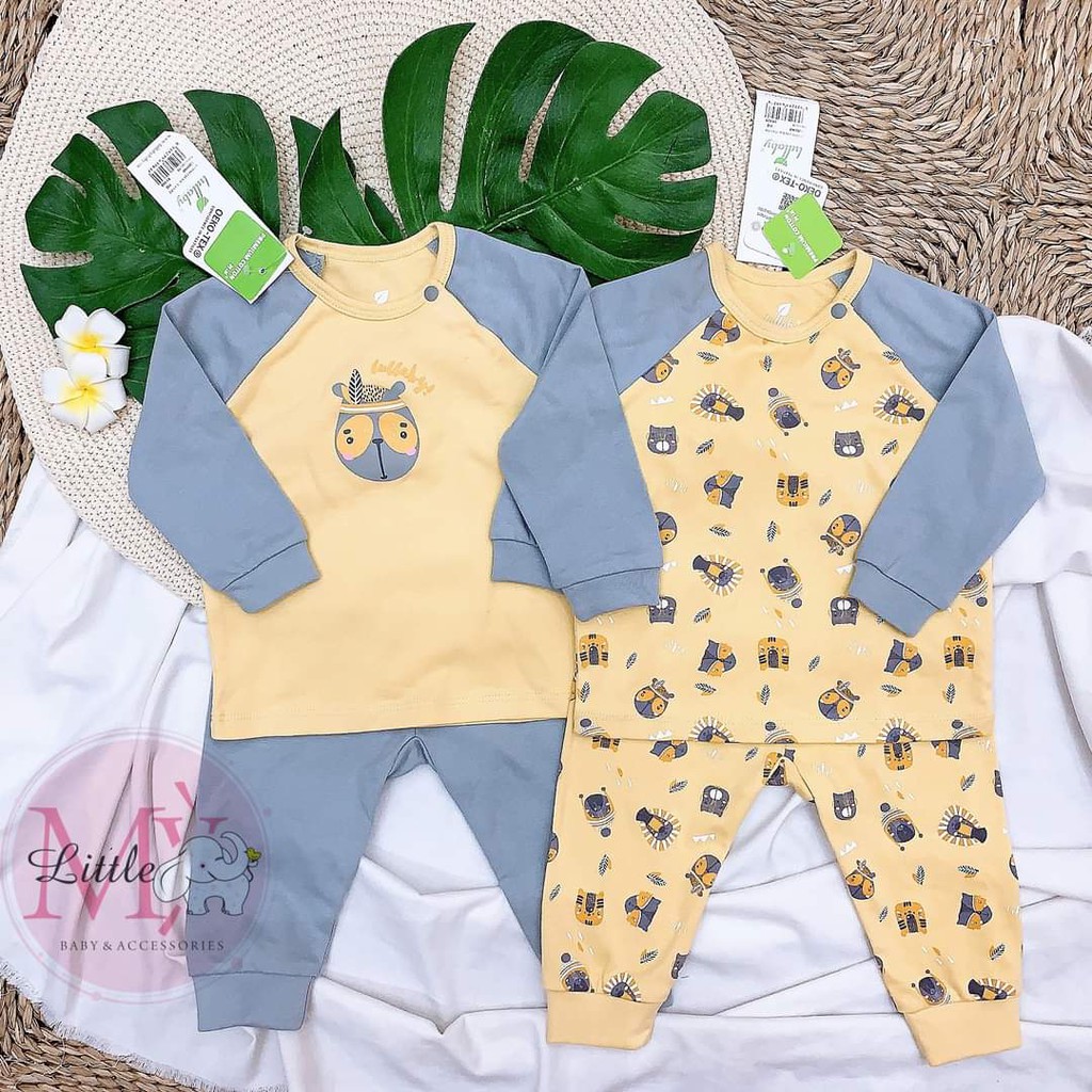 Áo thu đông raglan bé trai Lullaby, quần dài nỉ Lullaby cao cấp