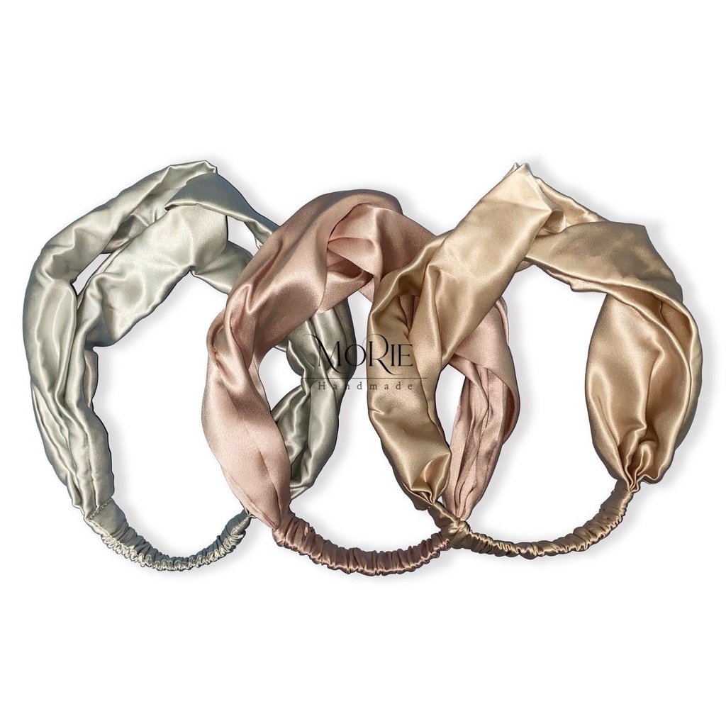 Băng Đô Lụa Mulberry 100% Cao Cấp Ngăn Ngừa Xơ Rối Tóc, Xoắn Nút Thời Trang | Mulberry Silk Headband
