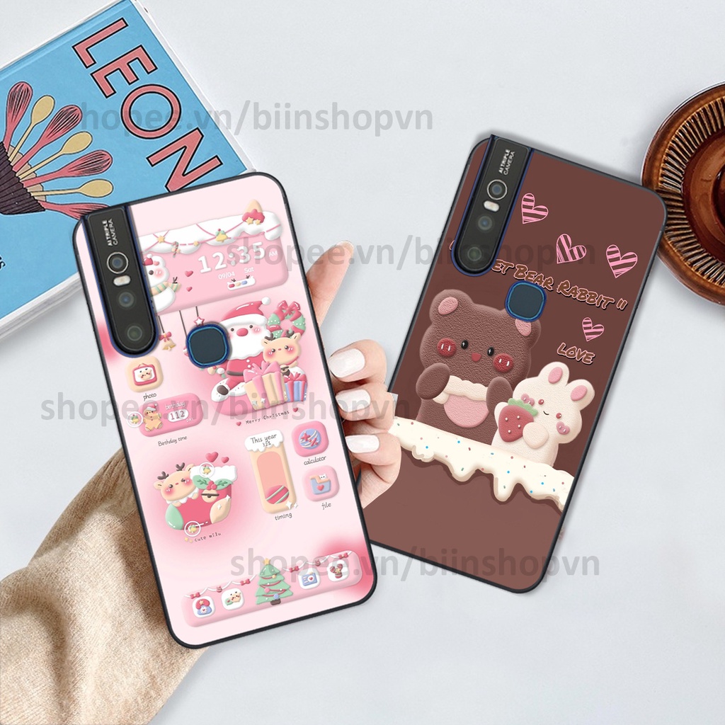 Ốp Vivo V15 / V15 Pro in hình gấu chocolate kẹo ngọt siêu đẹp siêu xinh