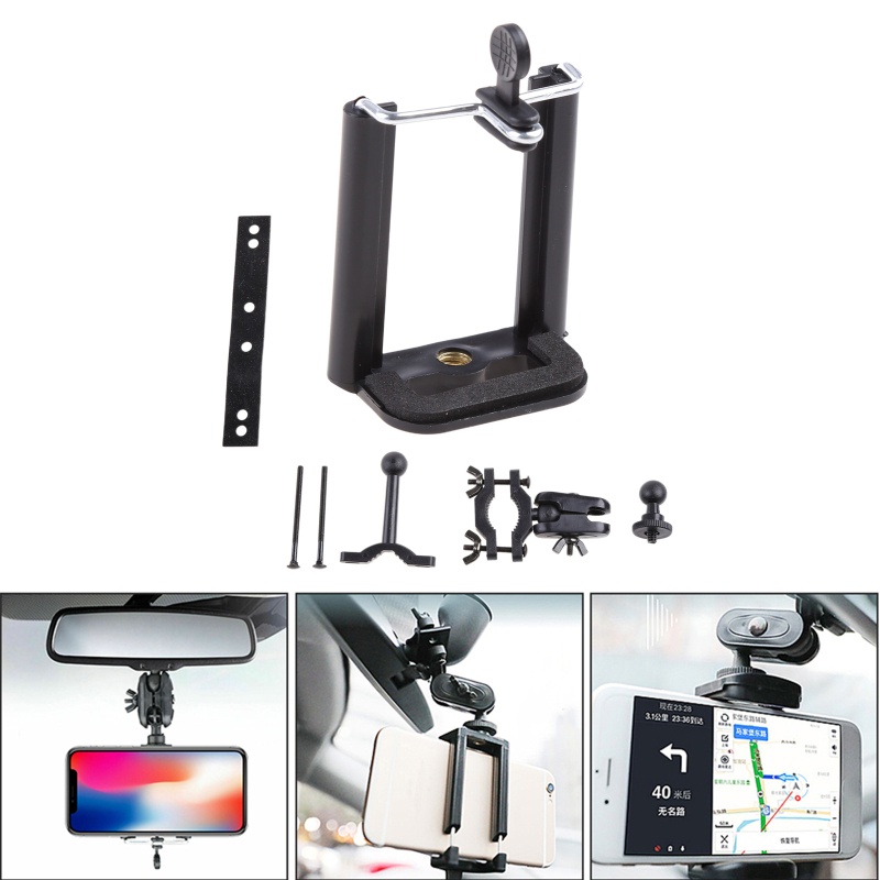 Giá Đỡ Điện Thoại / GPS Gắn Kính Chiếu Hậu Xe Hơi Tiện Dụng