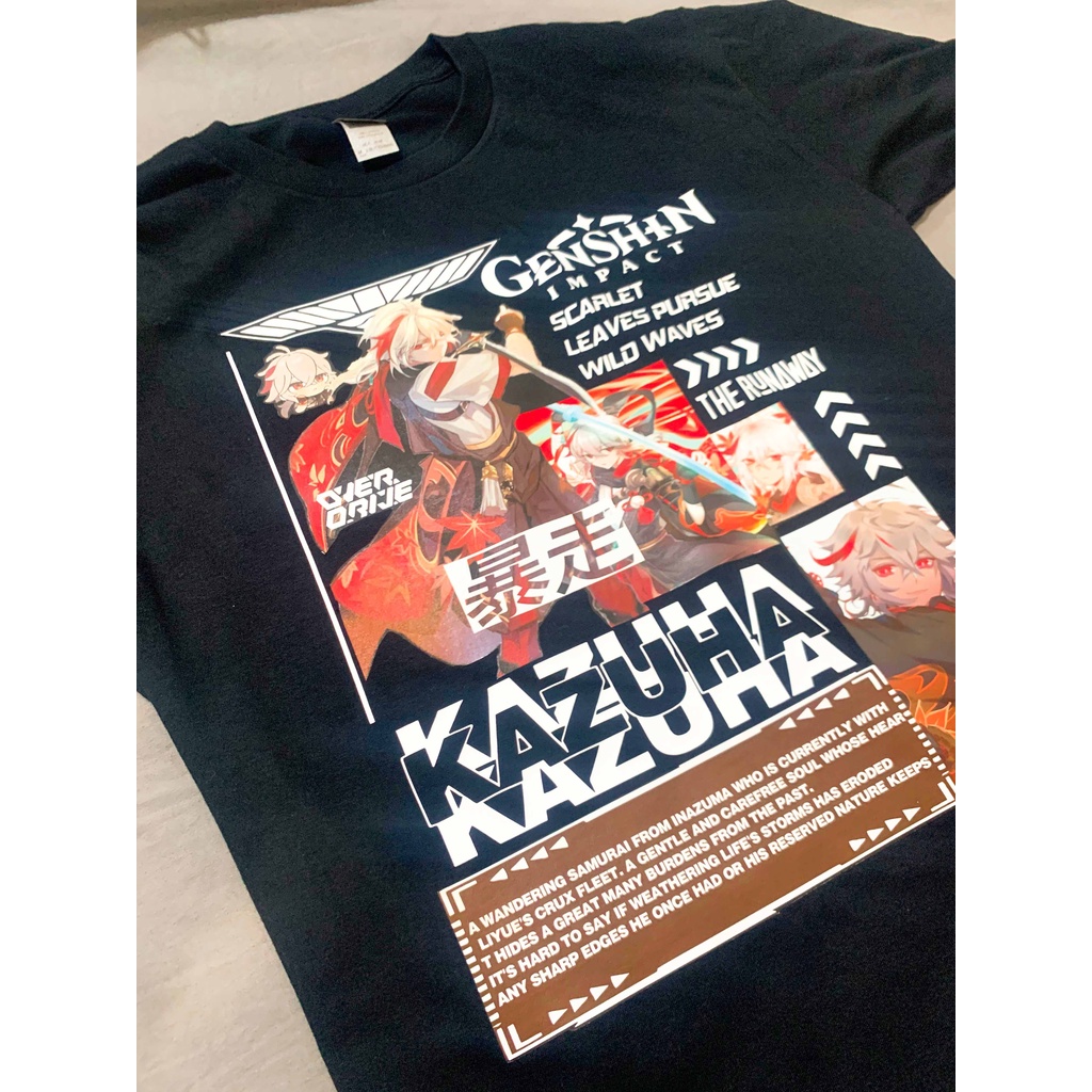 F7Ow /Áo phông Genshin Impact: Kazuha 100% Cotton Nam / Nữ  by The Runaway!