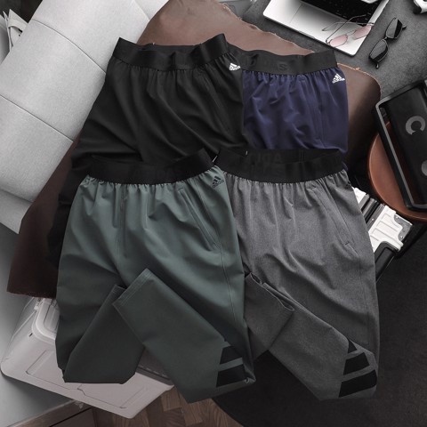 Quần Dài Thể Thao Nam Lưng Thun Sport Golf ADIDAS BASIC 3 Sọc Vải Co Giãn Nhẹ Mát hàng xịn xuất cao cấp có big size