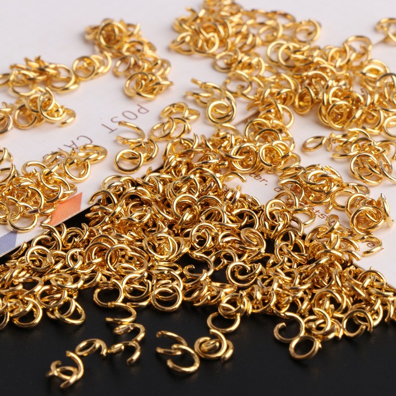 500 Khoen mạ vàng size 4mm làm đồ trang sức tiện dụng