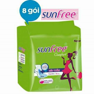 Combo 8 gói bvs sunfree có cánh 24cm date 30/5/2023