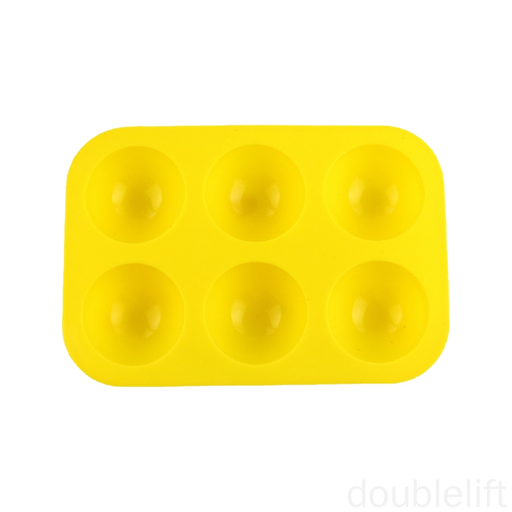 Khuôn Silicone Làm Bánh 6 Ngăn Hình Bán Nguyệt Chịu Nhiệt