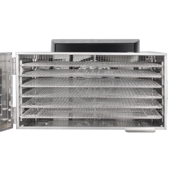 Máy sấy khô trái cây, hoa quả, thực phẩm tiện lợi 6 khay inox