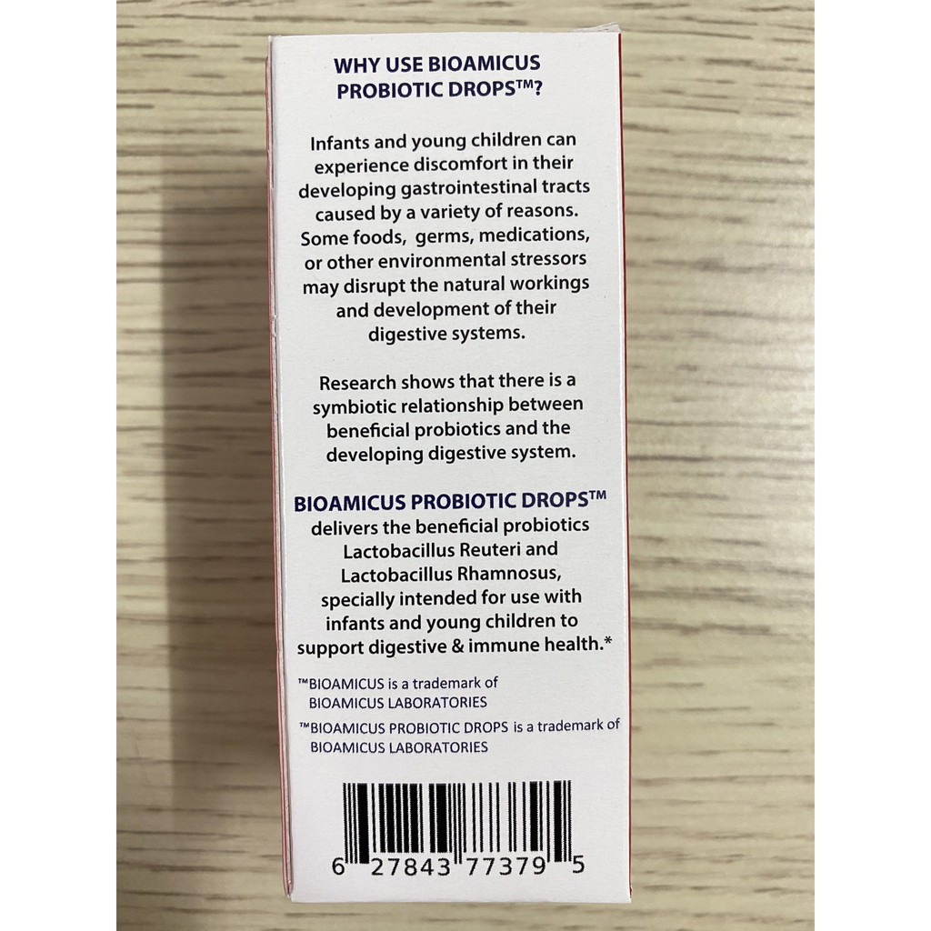 Bioamicus ProBiotic Drops - Men Vi Sinh Giúp Bé Ăn Ngon Hơn, Ngủ Ngon Hơn ( Chai10ml ) - Canada