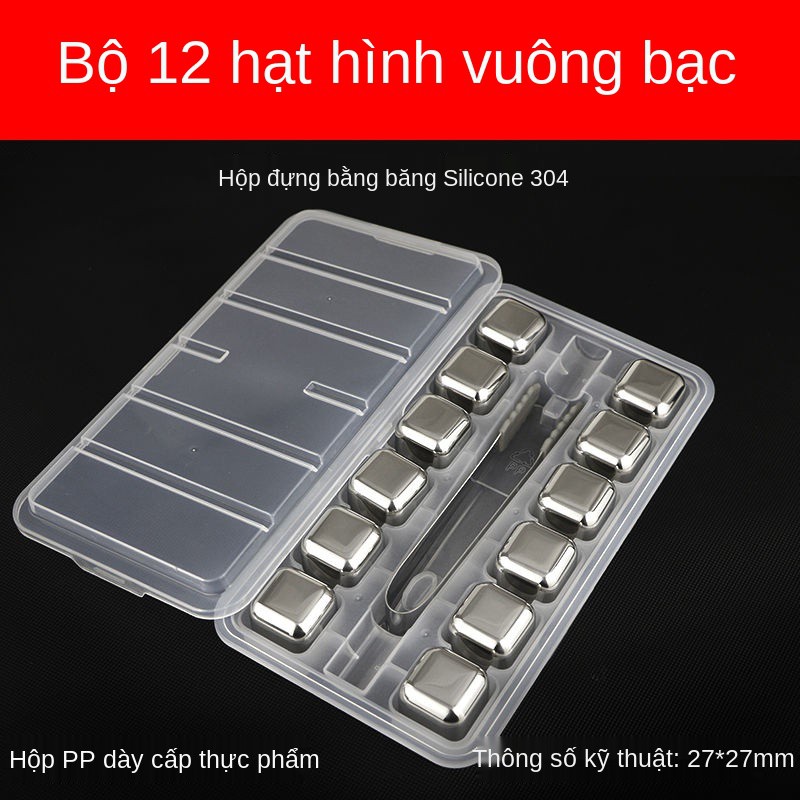 Đồ uống đông lạnh nhanh Sugar Cube Ice Bar Jelly Đá viên, viên bằng thép không gỉ , khăn tắm, quầy