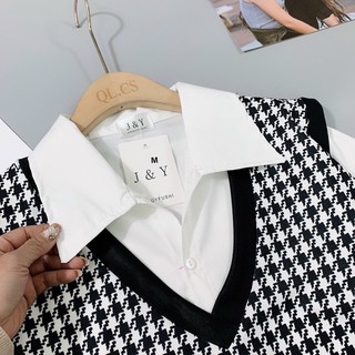 SÉT TRANG PHỤC SƠ MI GILE KẺ ZICZAC